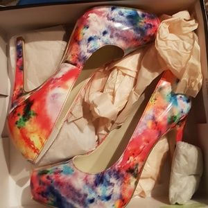 BCBG Generation water colored heels